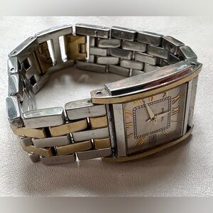 Fossil two tone tank watch
